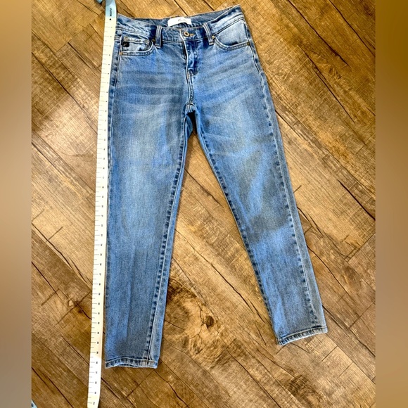 Women's Kancan Lindsey Mid Rise Slim Boyfriend Jeans Medium Wash Size 1/24 - Picture 3 of 8